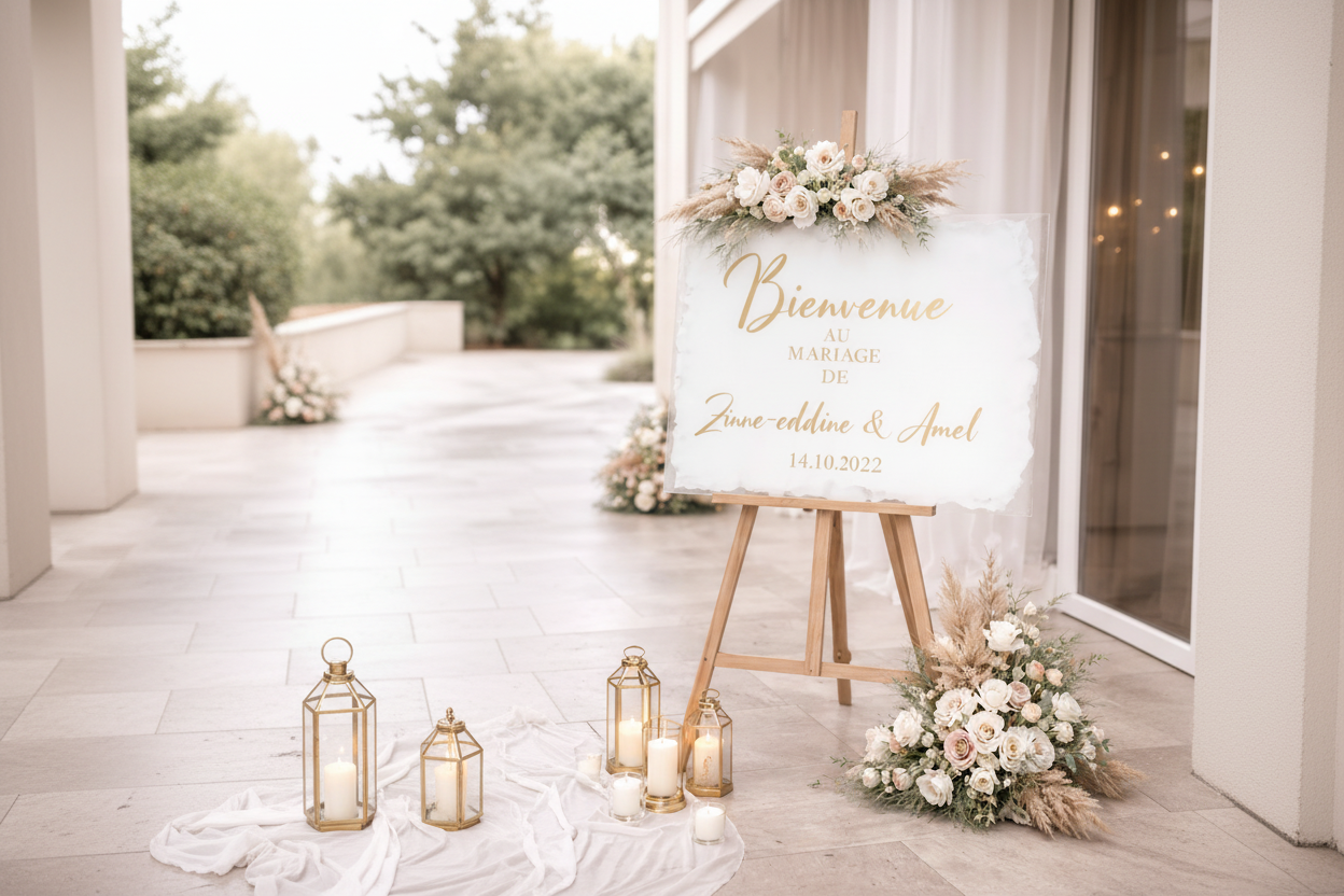 Panneau mariage