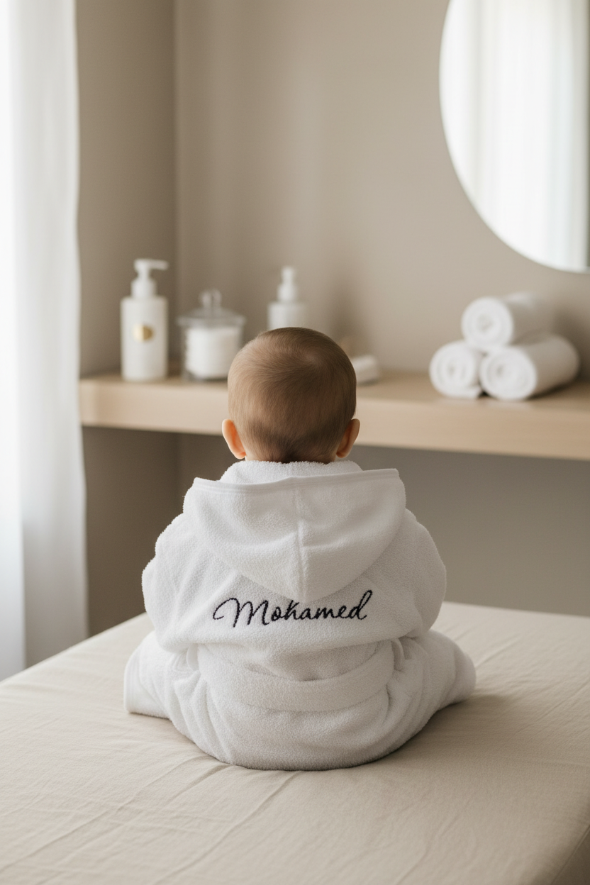 Peignoir bébé personnalisé