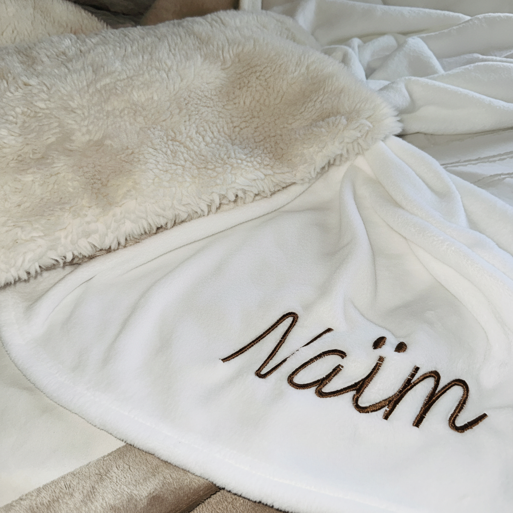 Plaid Naïm sans doudou ni attache-tétine