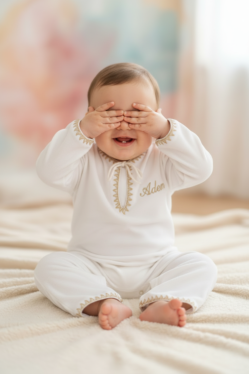Qamis Bébé Adem - Blanc